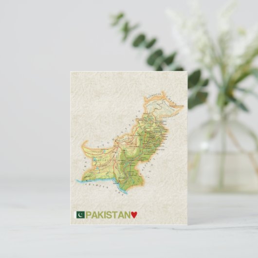 MAP BRIEFKAARTEN & Pakistan (Staand voorkant)