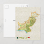 MAP BRIEFKAARTEN & Pakistan (Voorkant / Achterkant)