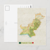 MAP BRIEFKAARTEN & Pakistan (Voorkant / Achterkant)