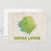 MAP BRIEFKAARTEN & Sierra Leone (Voorkant / Achterkant)