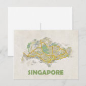 MAP BRIEFKAARTEN & Singapore (Voorkant / Achterkant)