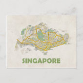 MAP BRIEFKAARTEN & Singapore (Voorkant)