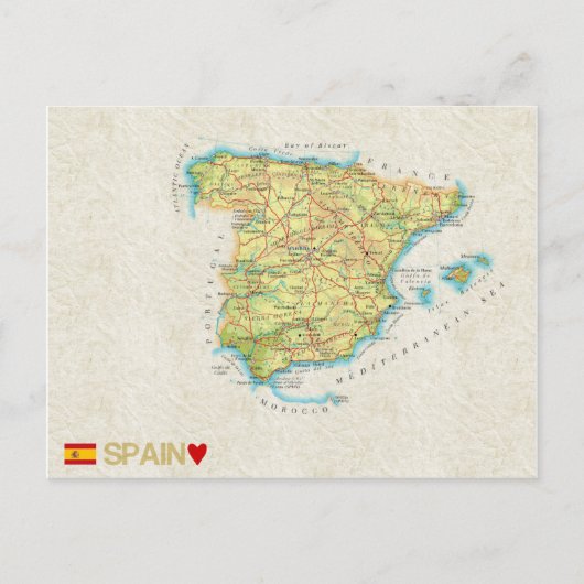 MAP BRIEFKAARTEN & Spanje (Voorkant)