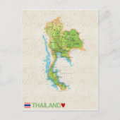 MAP BRIEFKAARTEN & Thailand (Voorkant)