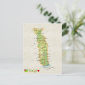 MAP BRIEFKAARTEN & Togo (Staand voorkant)