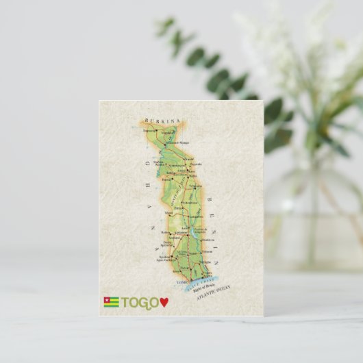 MAP BRIEFKAARTEN & Togo (Staand voorkant)