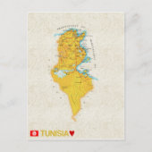 MAP BRIEFKAARTEN Tunesië (Voorkant)