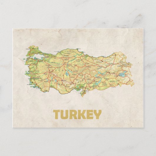 MAP BRIEFKAARTEN & Turkije (Voorkant)