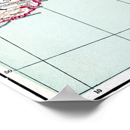 MAP: BRITISH ISLES, c1890 Poster (Hoek)