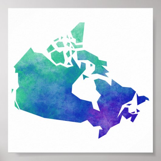 Map Canada Poster (Voorkant)