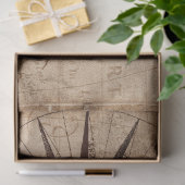 Map Compass tissuepapier (Geschenk)