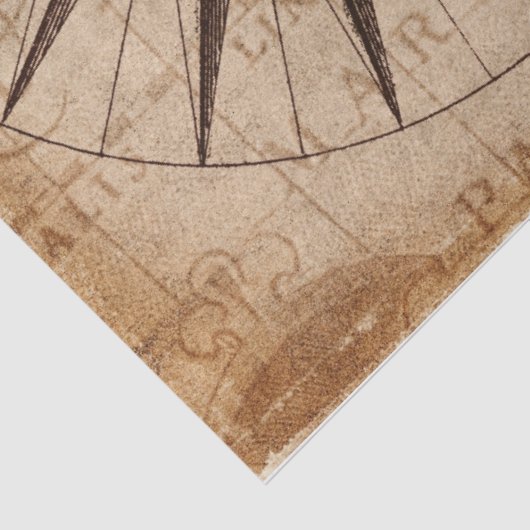 Map Compass tissuepapier (Detail)