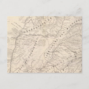Map, Corrientes Prov, Terr Mission Briefkaart