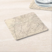 Map, Corrientes Prov, Terr Mission Kartonnen Onderzetters (Schuin)