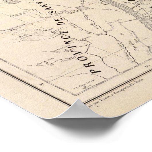 Map, Corrientes Prov, Terr Mission Poster (Hoek)