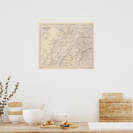 Map, Corrientes Prov, Terr Mission Poster (Keuken)