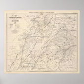 Map, Corrientes Prov, Terr Mission Poster (Voorkant)