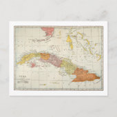 MAP: CUBA, 1900 BRIEFKAART (Voorkant)