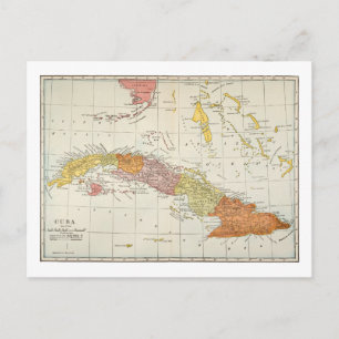MAP: CUBA, 1900 BRIEFKAART