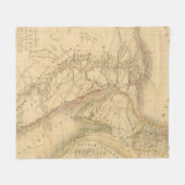 Map Egypte, Palestina en Arabië Fleece Deken (Voorkant (Horizontaal))