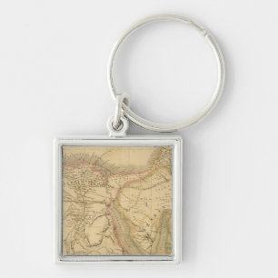 Map Egypte, Palestina en Arabië Sleutelhanger