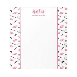 MAP EN LIPS ALS Grenzen met persoonlijke naam Notitieblok