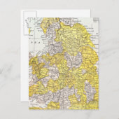 MAP: ENGLAND & WALES BRIEFKAART (Voorkant / Achterkant)