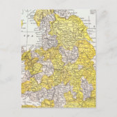 MAP: ENGLAND & WALES BRIEFKAART (Voorkant)