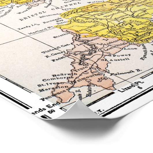 MAP: ENGLAND & WALES POSTER (Hoek)