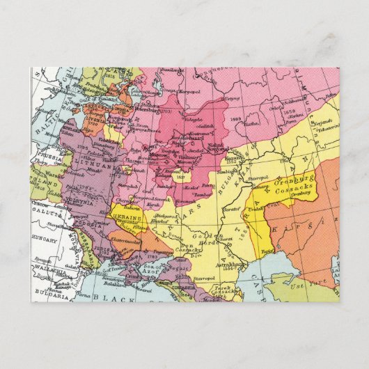 MAP: EXPANSION OF RUSSIA BRIEFKAART (Voorkant)