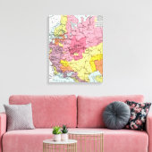 MAP: EXPANSION OF RUSSIA CANVAS AFDRUK (Insitu (Woonkamer))