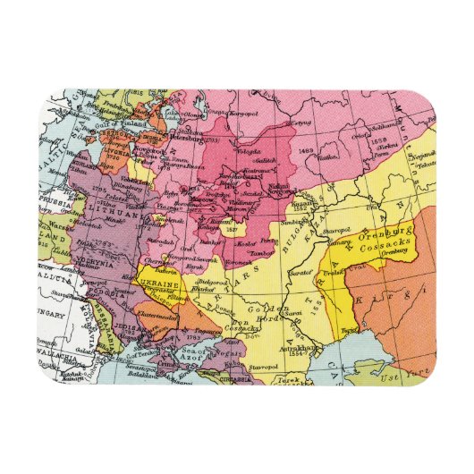 MAP: EXPANSION OF RUSSIA MAGNEET (Horizontaal)
