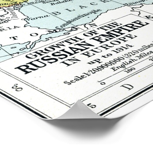 MAP: EXPANSION OF RUSSIA POSTER (Hoek)