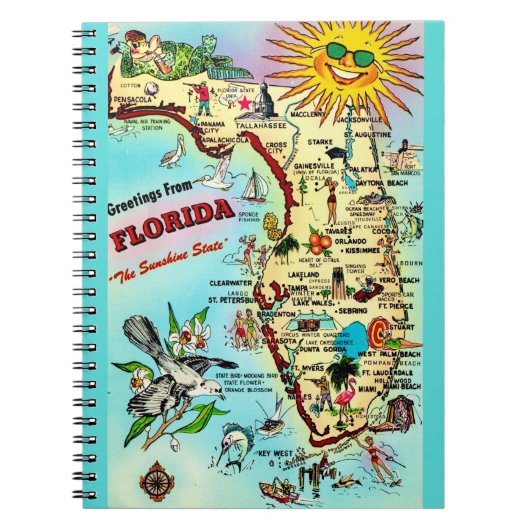 map Florida Notitieboek (Voorkant)