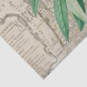 Map France Olive Branch  Franse ontkoppeling Tissuepapier (Detail)