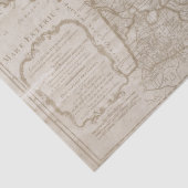 Map Frankrijk  ontkoppeling Tissuepapier (Detail)