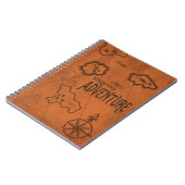 Map Geography Adventure Monogram Travel Notitieboek (Linkerzijde)
