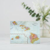 Map: Hawaii, 1905 Briefkaart (Staand voorkant)