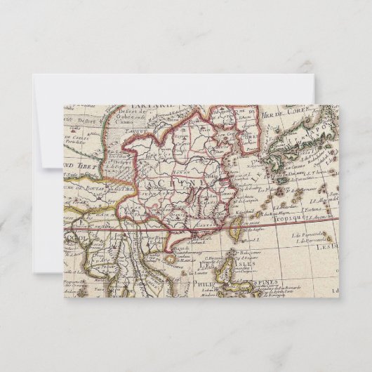  Map Hot Air Ballon Adventure Baby shower Bedankkaart (Achterkant)