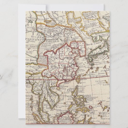  Map Hot Air Ballon Adventure Baby shower Kaart (Achterkant)