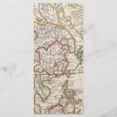 Map Hot Air Ballon Adventure Baby shower Menu (Achterkant)