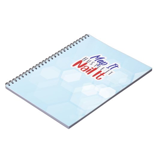 Map It Hustle It Nail It Notebook Notitieboek (Linkerzijde)