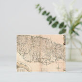 MAP: JAMAICA, 1755 2 BRIEFKAART (Staand voorkant)