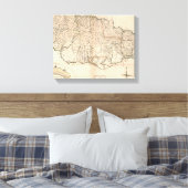 MAP: JAMAICA, 1755 2 CANVAS AFDRUK (Insitu (Slaapkamer))
