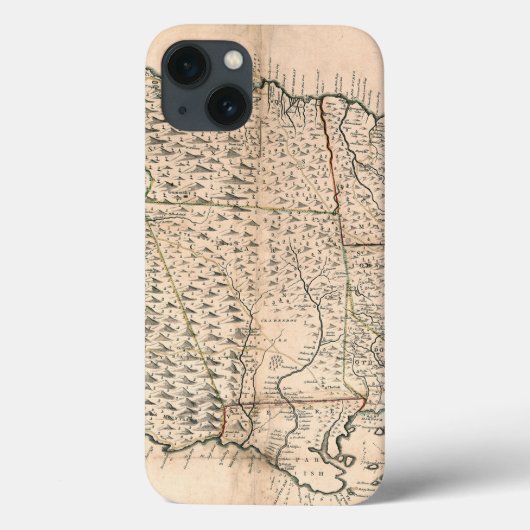 MAP: JAMAICA, 1755 2 Case-Mate iPhone CASE (Achterkant)