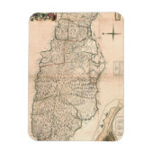 MAP: JAMAICA, 1755 2 MAGNEET (Verticaal)