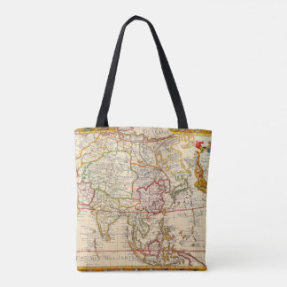 Map L'Asie Dressee Canvas tas