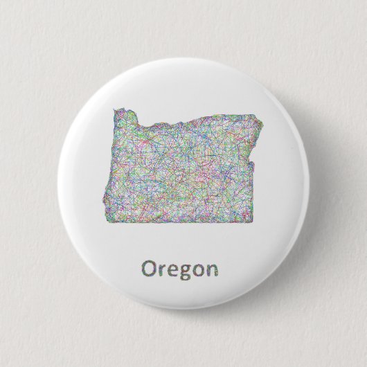 map_line_US_01_Oregon.ai Ronde Button 5,7 Cm (Voorkant)