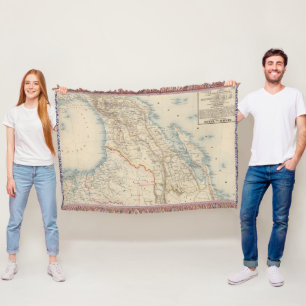 Map Mexico en Texas Deken
