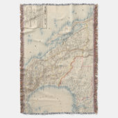 Map Mexico en Texas Deken (Voorkant Verticaal)